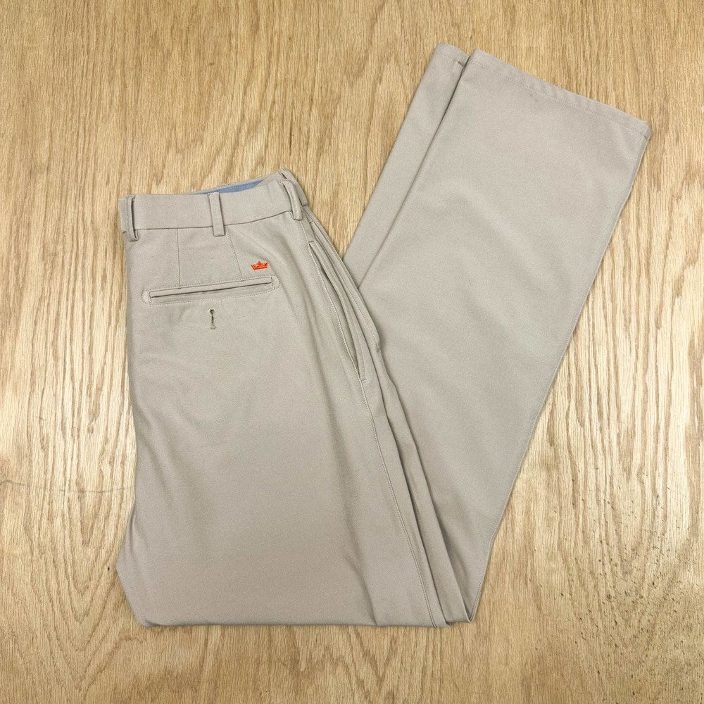 Mens Peter Millar Wicking Element Stretch Performance Khaki Pant 33 x 32